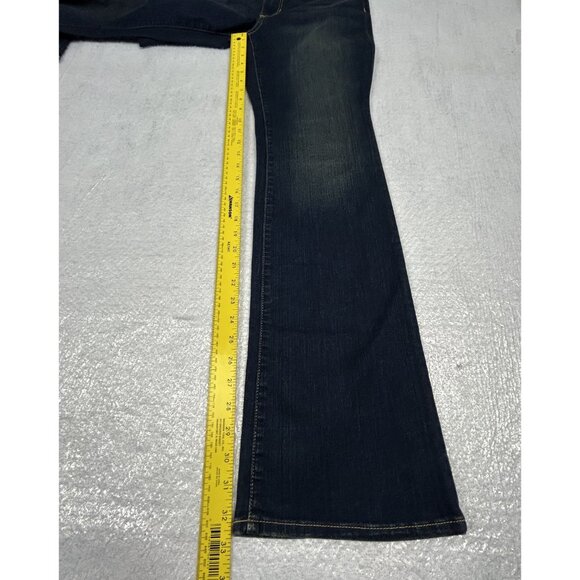 Eddie Bauer Jeans Women 2 (28x32.5) Boot Cut Curvy Through Hip Mid Rise Blue - Picture 9 of 16